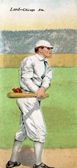 Prints of Metamorphic baseball card (from the American Tobacco Company's Mecca brand cigarettes) features baseball player Harry Lord, of the Chicago White Sox, 1911 Step Back in Time with Iconic Collectible Cards: Cigarette Card Of Harry Lord