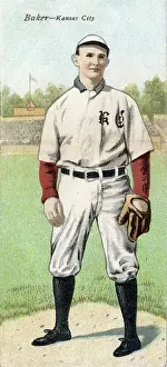 Prints of Metamorphic baseball card (from the American Tobacco Company's Mecca brand cigarettes) features baseball player Howard Baker, of the Kansas City, 1911. (Photo by Transcendental Graphics/Getty Images) Step Back in Time with Iconic Collectible Cards: Cigarette Card Of Howard Baker