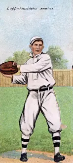 Prints of Metamorphic baseball card (from the American Tobacco Company's Mecca brand cigarettes) features baseball player Jack Lapp, of the Philadelphia Athletics, 1911 Step Back in Time with Iconic Collectible Cards: Cigarette Card Of Jack Lapp