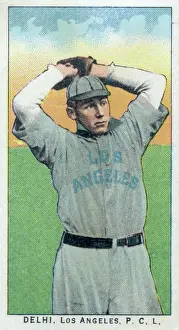 Arc0017019 Prints: Cigarette Card Of Los Angele's Flame Delhi