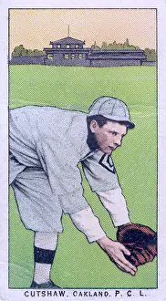 Arc0017019 Prints: Cigarette Card Of Oakland's Cutshaw