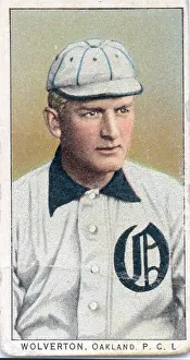 Prints of Cigarette card (from the Obak Tobacco Company) depicts baseball player Harry Wolverton, of the Pacific Coast League's Oakland team, 1910. (Photo by Transcendental Graphics/Getty Images) Step Back in Time with Iconic Collectible Cards: Cigarette Card Of Oakland's Harry Wolverton