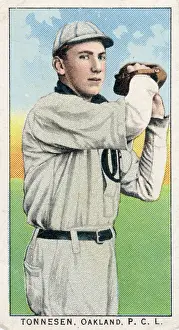 Cigarette Card Of Oakland's Tonnesen