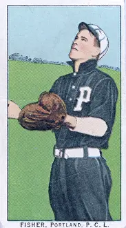 Cigarette Card Of Portland's Gus Fisher
