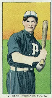 Arc0017019 Prints: Cigarette Card Of Portland's J Ryan