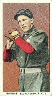 Cigarette Card Of Sacramento's Chet Nourse