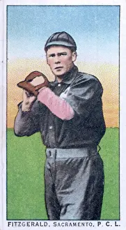 Cigarette Card Of Sacramento's Mike Fitzgerald