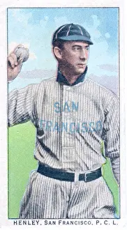 Prints of Cigarette card (from the Obak Tobacco Company) depicts baseball player Henley, of the Pacific Coast League's San Francisco team, 1910. (Photo by Transcendental Graphics/Getty Images) Step Back in Time with Iconic Collectible Cards: Cigarette Card Of San Francisco's Henley