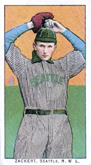 Cigarette Card Of Seattle's George Zachert