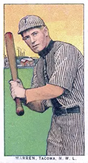 Cigarette Card Of Tacoma's Bill Warren