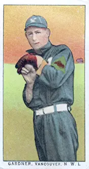 Prints of Cigarette card (from the Obak Tobacco Company) depicts baseball player Gardner, of the North West League's Vancouver team, 1910. (Photo by Transcendental Graphics/Getty Images) Step Back in Time with Iconic Collectible Cards: Cigarette Card Of Vancouver's Gardner