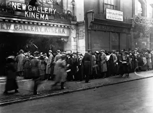 Waiting In Line Prints: Cinema Crowd