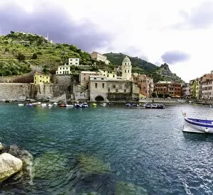 Images Dated 9th October 2014: Cinque Terre coastline villages, La Spezia, Italy