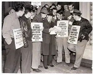 John H Prints: CIO President and Other Striking Workers