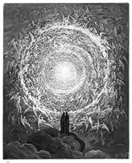 Gustave Dore (1832-1883) Gallery: The circle of angels paradiso 1870