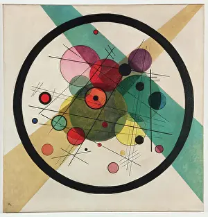 Prints of Circles in a Circle, 1923. Found in the Collection of Philadelphia Museum of Art, Philadelphia. Artist Kandinsky, Wassily Vasilyevich (1866-1944) Wassily Kandinsky Prints: Circles In A Circle