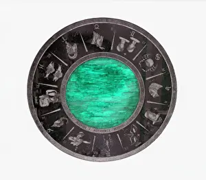 Zodiac Sign Prints: Circular Zodiac Sign Showing Animals