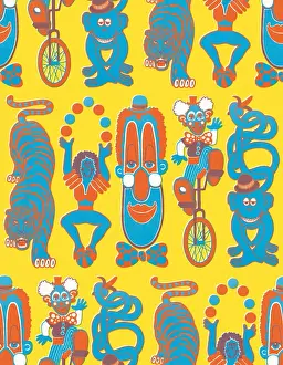 Wrapping Paper Prints: Circus pattern