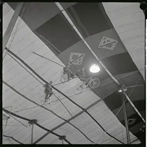 Circus Performers on High Wire