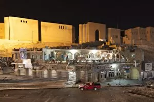 Citadel of Erbil by night