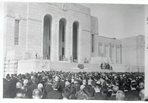 Citizens Attending Dedication of Building