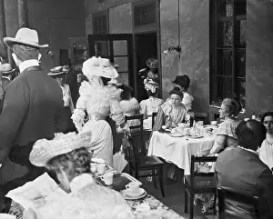 Citizens Dining at Tables