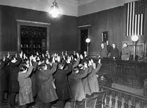 Oath Prints: Citizens Take Oath Of Alliagiance