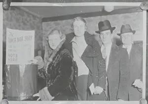 Iowa Prints: Citizens Voting on Lindbergh Case