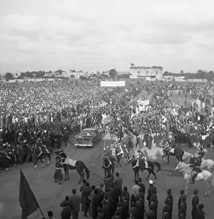 Citizens Welcoming Sultan on Returning to His Homeland