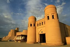 Adobe Collection: The city gates and walls of Khiva, Uzbekistan