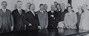 John A Prints: City Leaders Posing Together
