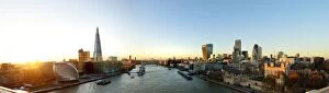 Images Dated 16th January 2016: City of London panoramic view at sunset