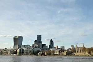 Business Finance And Industry Collection: City of London skyline