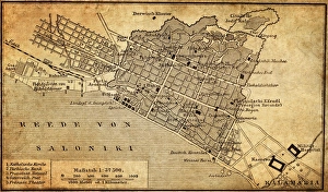 Dirty Gallery: City map of Thessaloniki, Greece