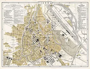 City plan of Vienna Austria 1894