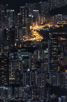 City road of Hong Kong city
