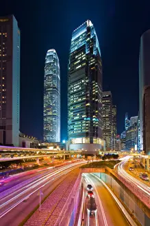 Headlight Prints: City road leading to city center
