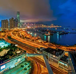 2010 Prints: City road to West Kowloon district