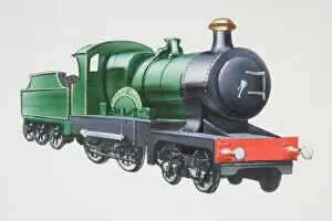 City of Truro green steam engine