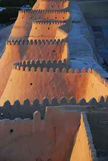 Fortified Wall Prints: City wall, Khiva, Uzbekistan