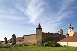 City wall of Mainbernheim, Mainfranken, Lower Franconia, Franconia, Bavaria, Germany City wall of Mainbernheim, Mainfranken, Lower Franconia, Franconia, Bavaria, Germany