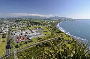 Images Dated 1st December 2011: Cityscape of New Plymouth, industrial park, North Island, New Zealand