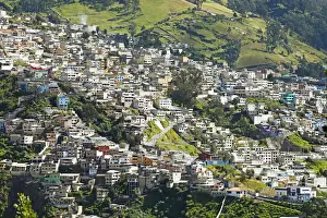 Quarter Prints: Cityscape, view from the El Panecillo hill to the San Diego neighbourhood