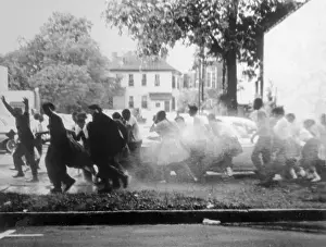 Spraying Prints: Civil Rights Demonstrators Getting Sprayed by Hose