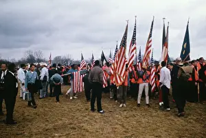 Capitol Prints: Civil Rights Marchers Carrying Flags