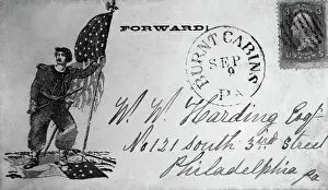 Union Prints: Civil War Patriotic Cover with Picture