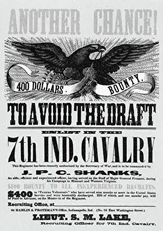 Civil War Poster Offering Draft Avoidian