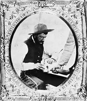 Oval Prints: Civil War Surgeon At Work