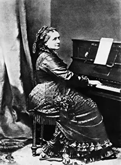 Clara Schumann Seated at Piano