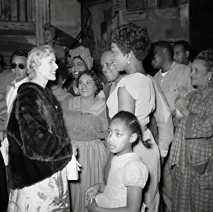 Naples Prints: Clare Boothe Luce Chatting with Opera Cast Members